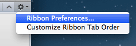 Ribbon Preferences